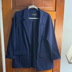 Liverpool Navy Open-Front Blazer
